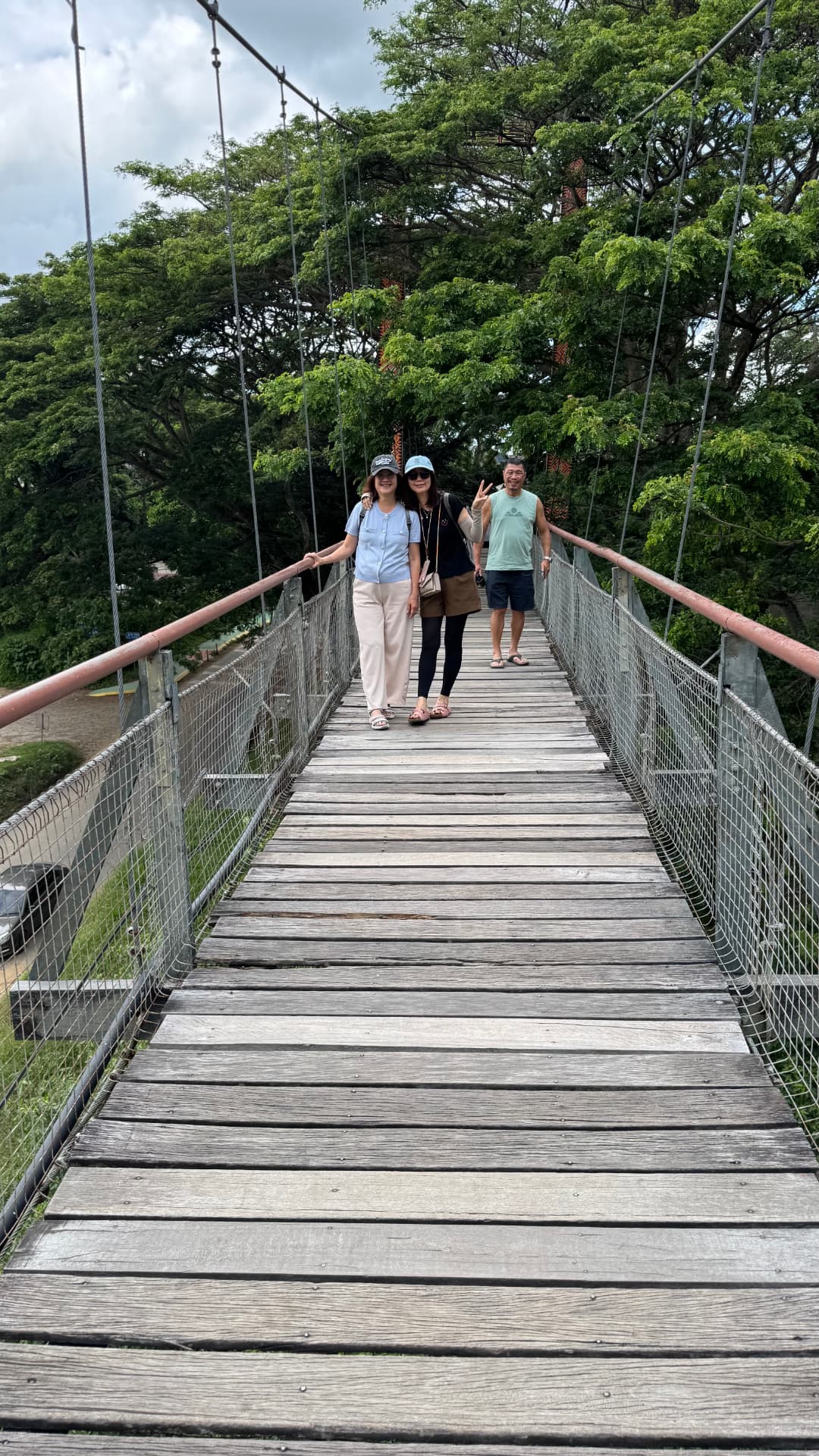 On the suspension bridge in Kota Kinabalu, 2025