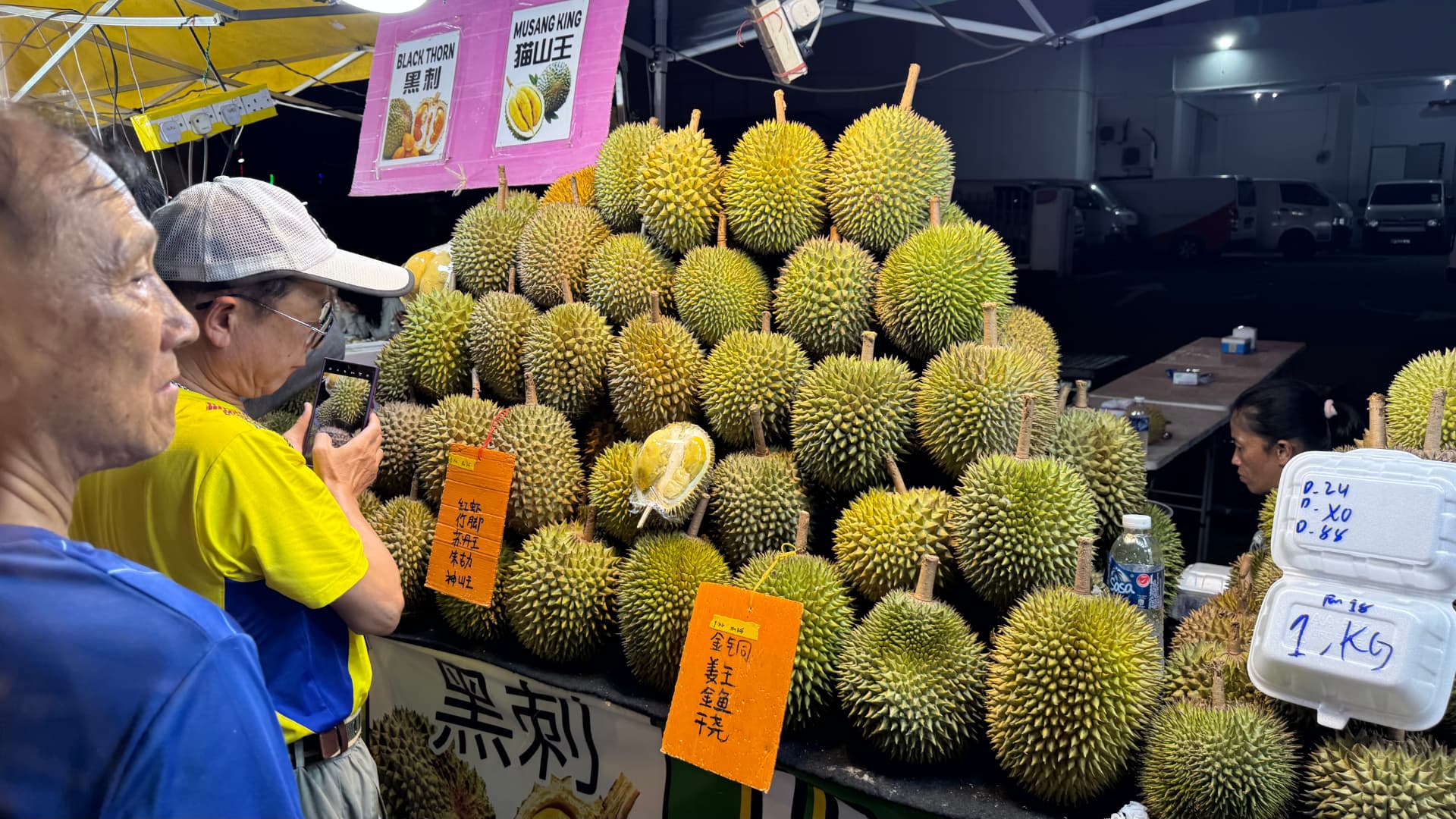 At the durian stall in Kota Kinabalu, 2025