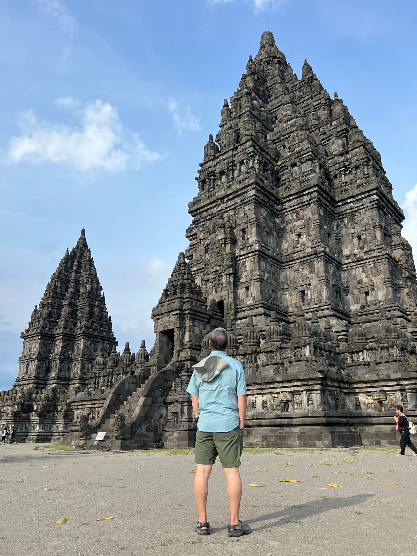 Ken standing in front of Prambanan temple