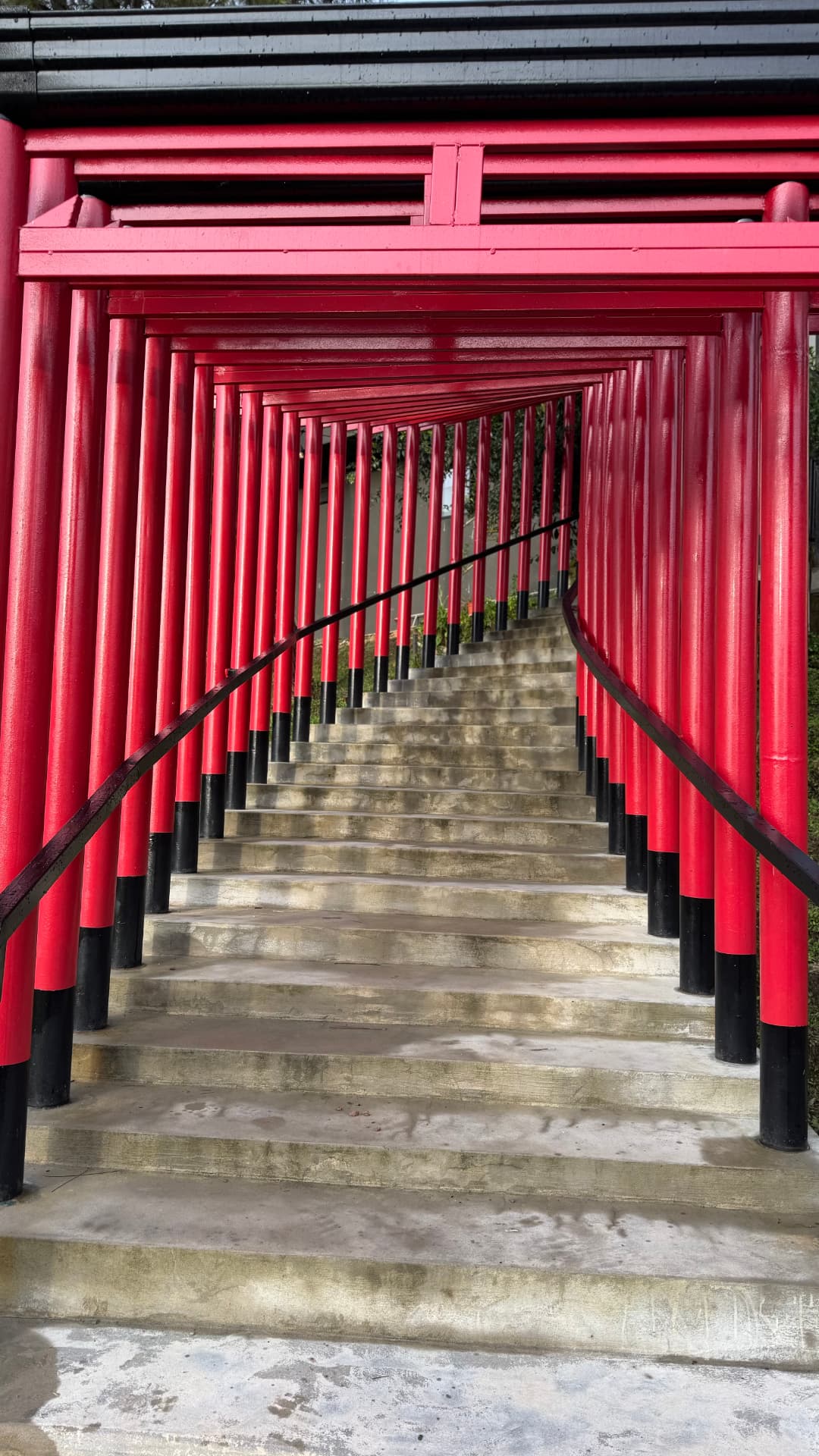 Red steps in Kota Kinabalu, 2025