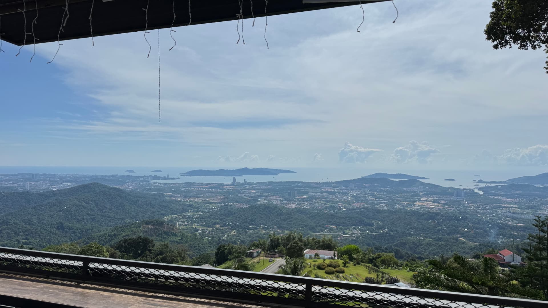 The city and islands from above in Kota Kinabalu, 2025