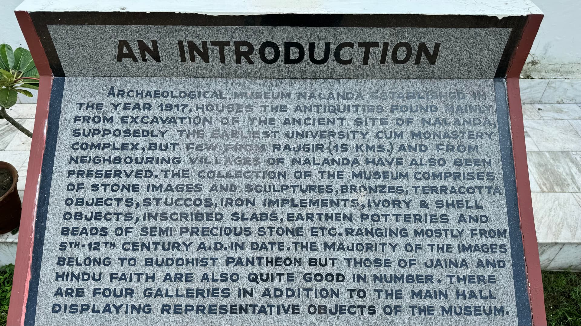 The Nalanda Archaeological Museum introduction describes its collection and history. — Nalanda, Bihar, India · Patna chapter.