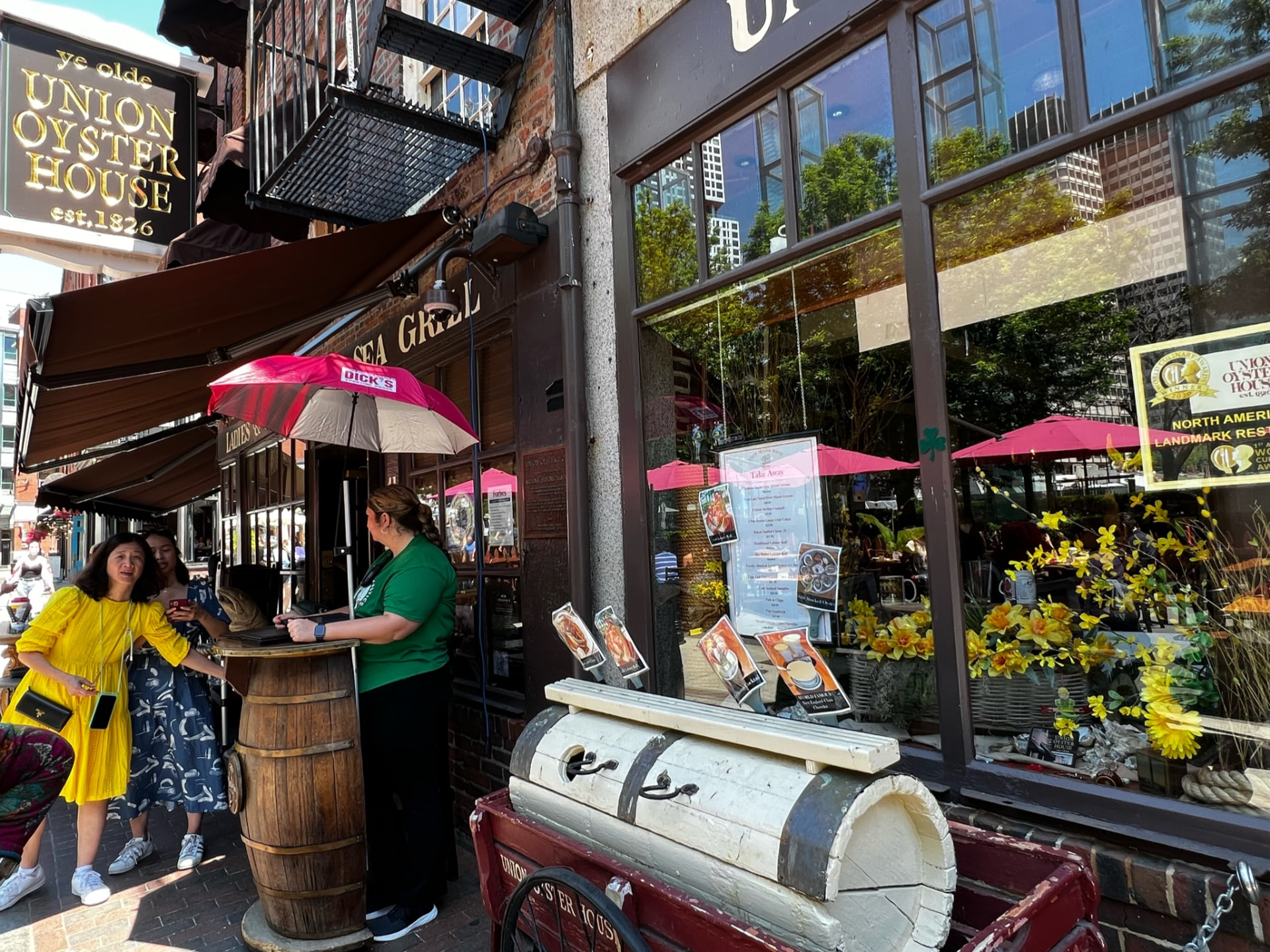 The Union Oyster House storefront in Boston