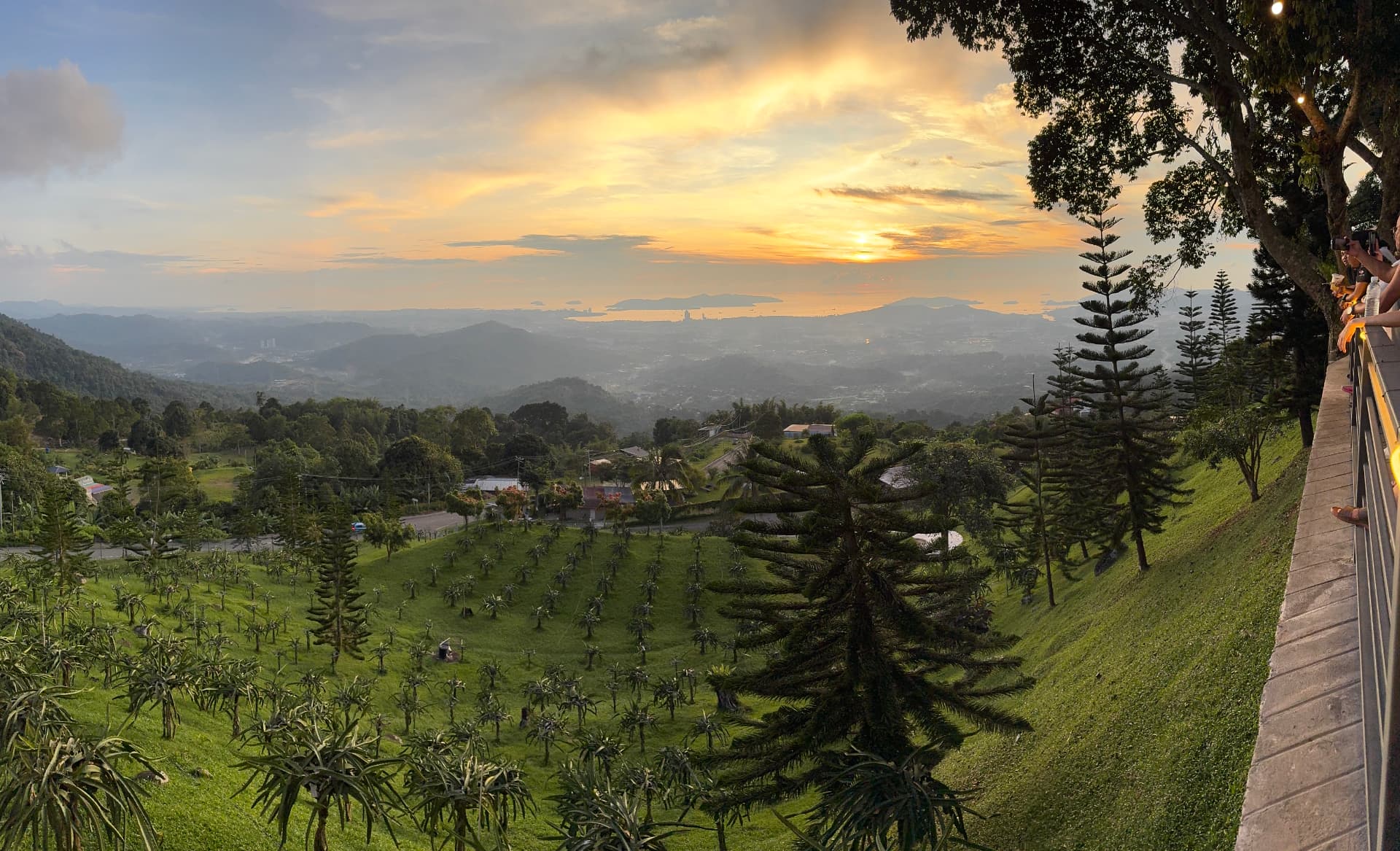 Sunset over the islands in Kota Kinabalu, 2025