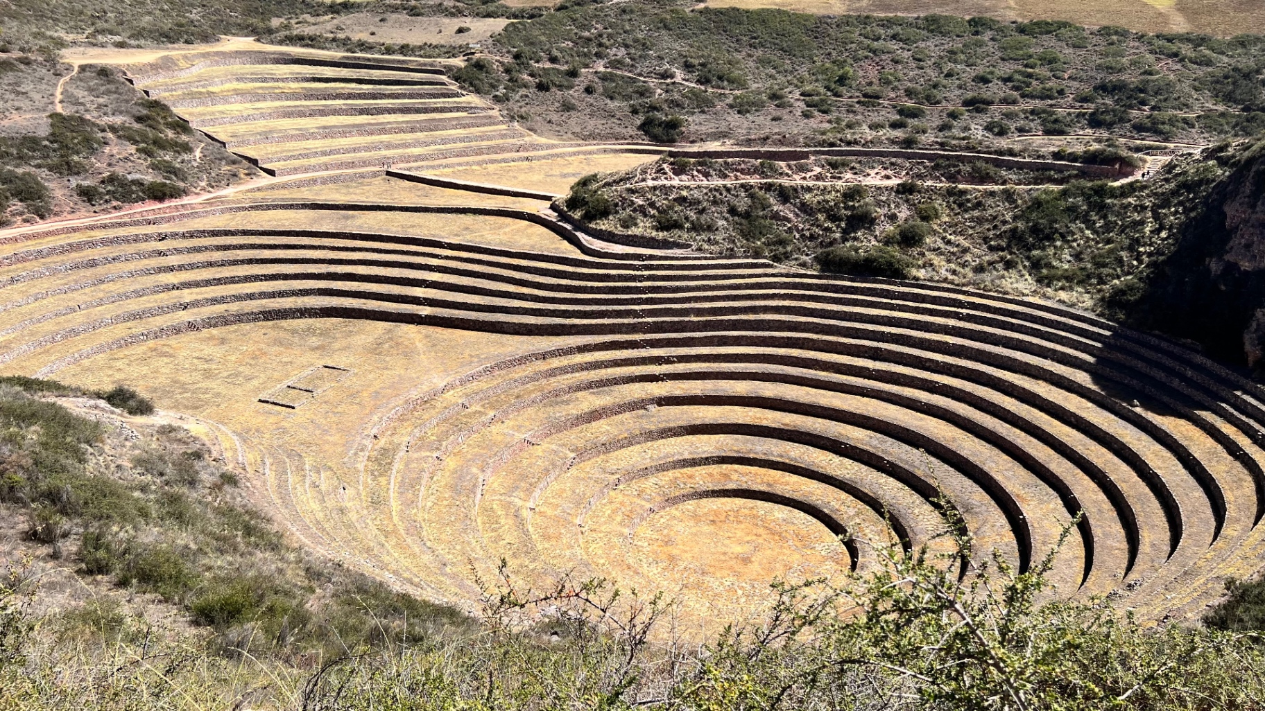 Concentric circular agricultural terraces at Moray